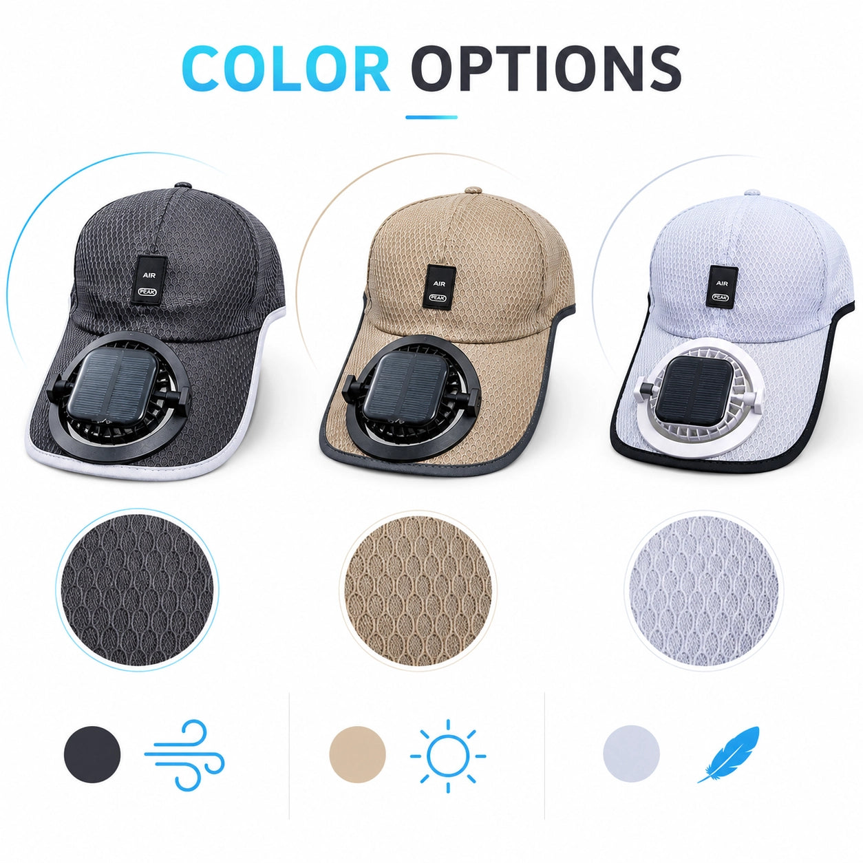 AirPeak™ Solar Fan Cap
